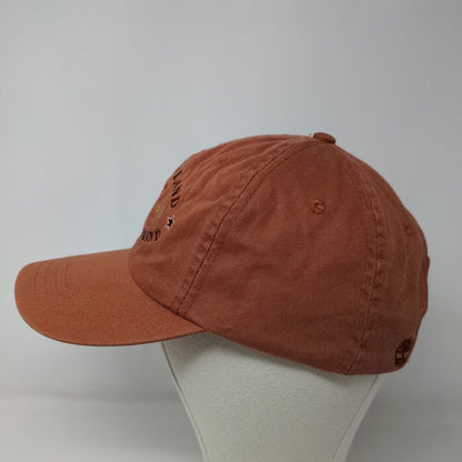 Timberland Men's Slideback Hat Orange Adjustable Embroidered Logo Cotton