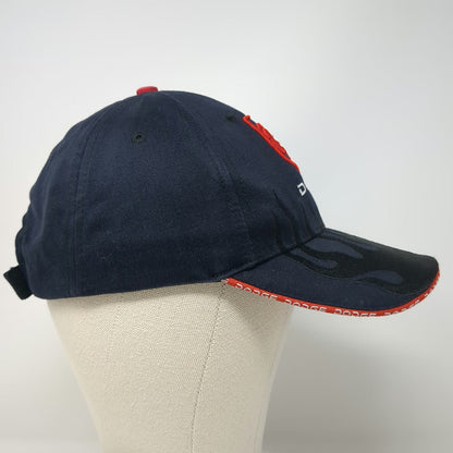 Dodge Baseball Cap Blue OSFM Flame Graphic Embroidered Logo Strapback Hat Ram