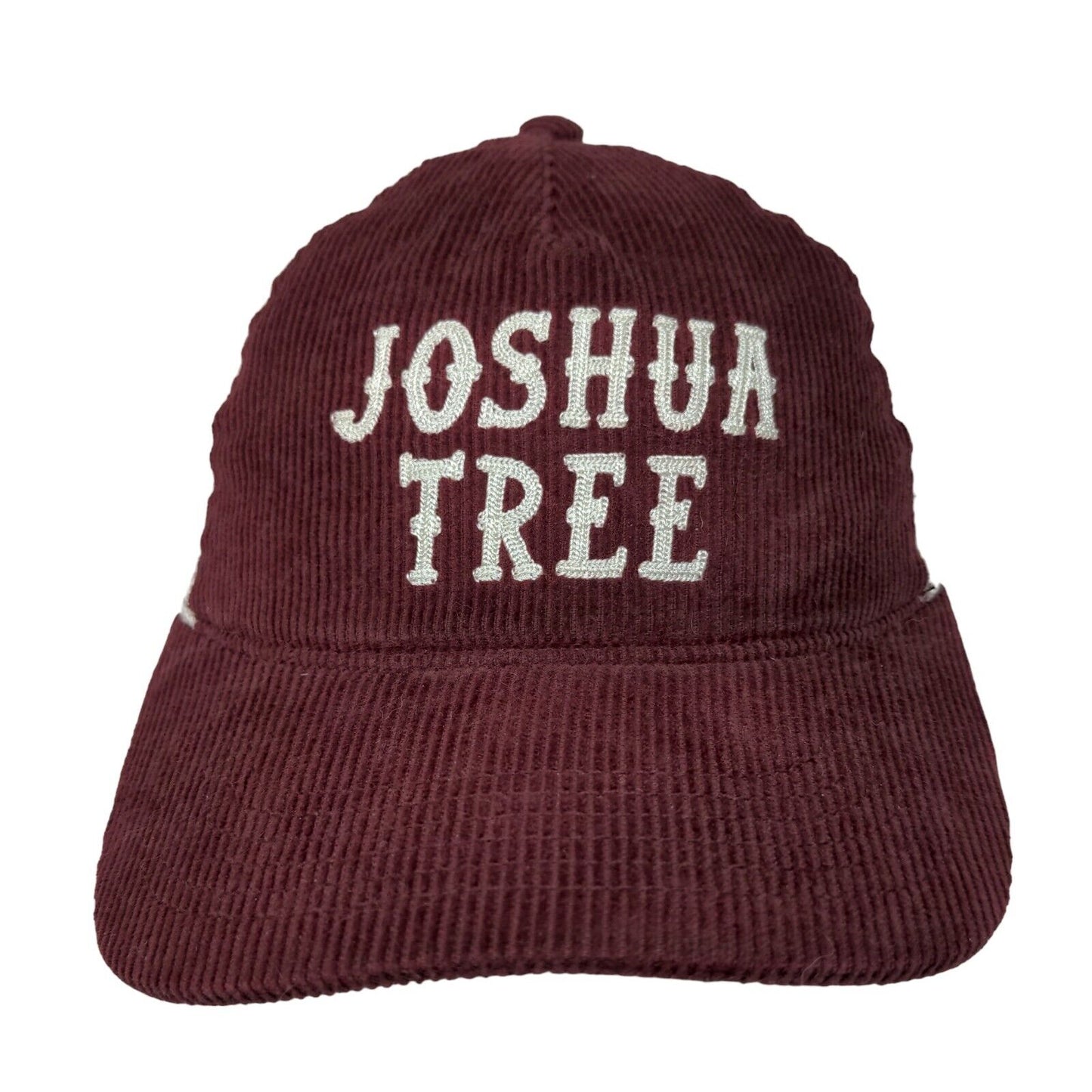 Joshua Tree Snapback Mesh Back Trucker Hat Red One Size Corduroy Mad Engine