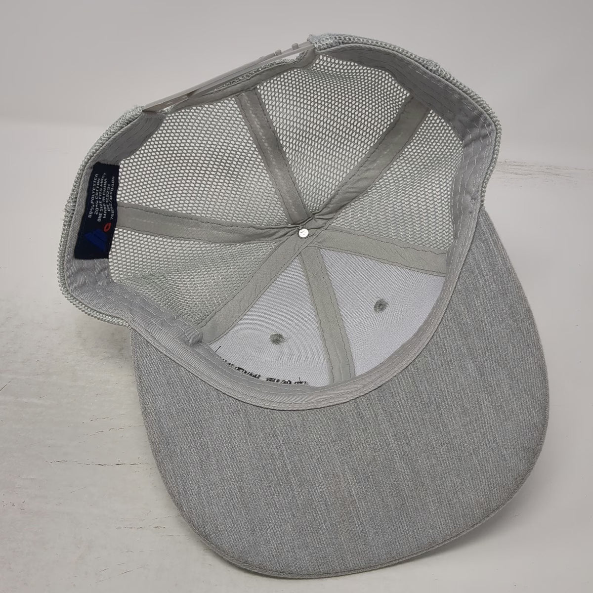 Augusta Sportswear Bar None Auction Trucker Hat Gray One Size Snapback Mesh