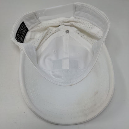 Skull Snapback Hat White One Size Adjustable Breathable Mesh 6 Panel Salt Pines