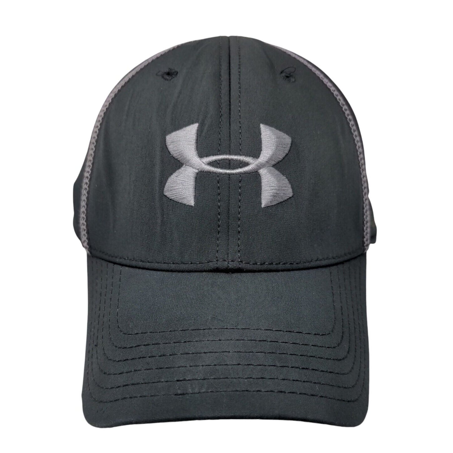 Under Armour Fitted Hat Large/XL Black Embroidered Logo Vent Holes