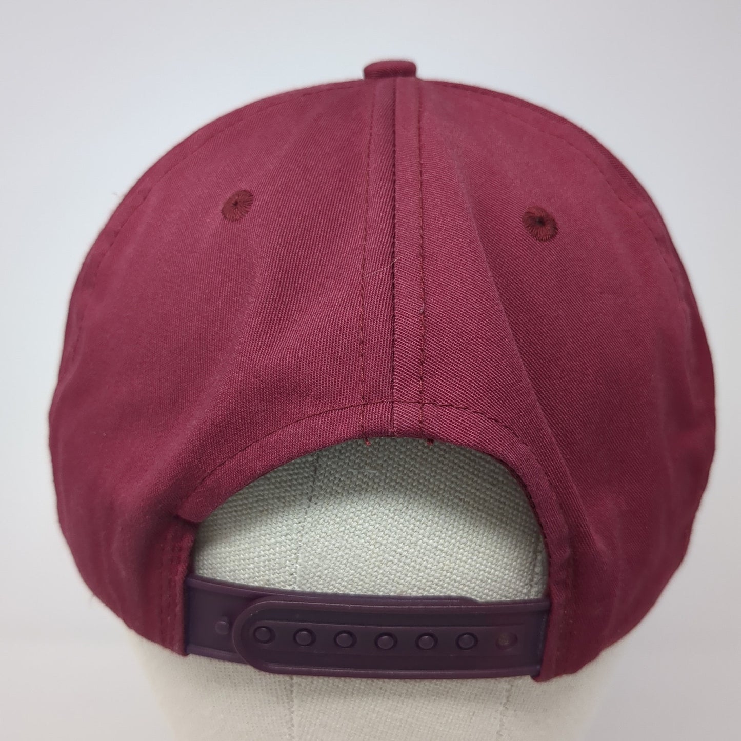 Idaho Steel The Gem Line Snapback Cap Red One Size Adjustable 6 Panel Rope
