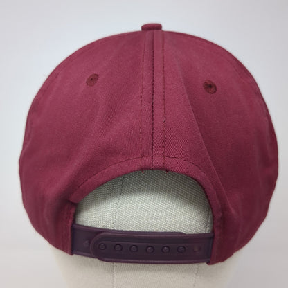 Idaho Steel The Gem Line Snapback Cap Red One Size Adjustable 6 Panel Rope
