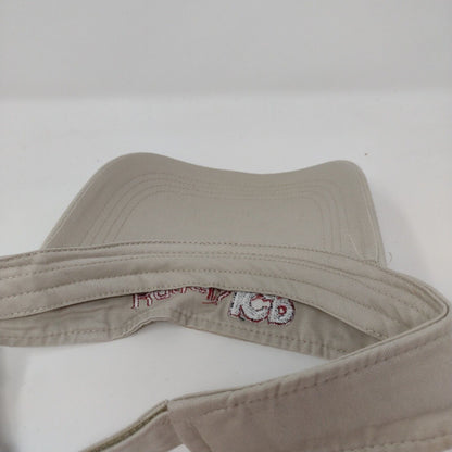 Kadel's ICR Strapback Sun Visor Cap Tan One Size Embroidered Anvil Cotton