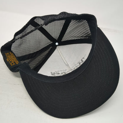 Yupoong Trucker Hat Black One Size Snapback Whiskey Bent Brownsboro Texas Mesh