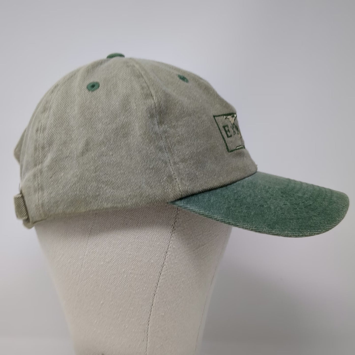 Fahrenheit Baseball Cap Beige Green One Size Explore World Map Cotton Hat