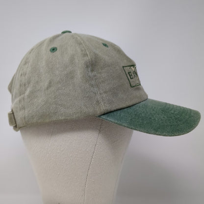 Fahrenheit Baseball Cap Beige Green One Size Explore World Map Cotton Hat