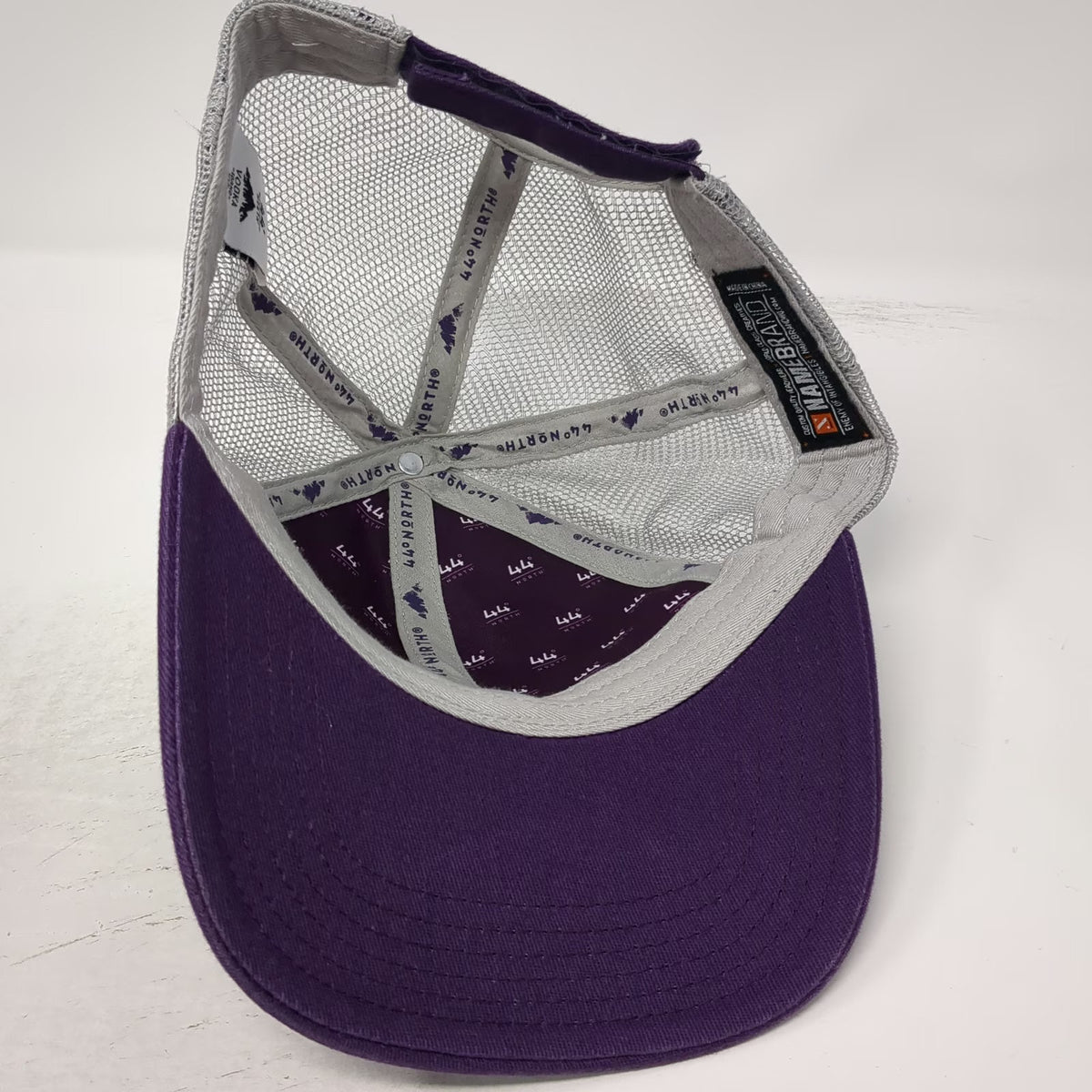 44 North Vodka Baseball Cap Purple One Size Mesh Snapback Idaho Distillery Hat