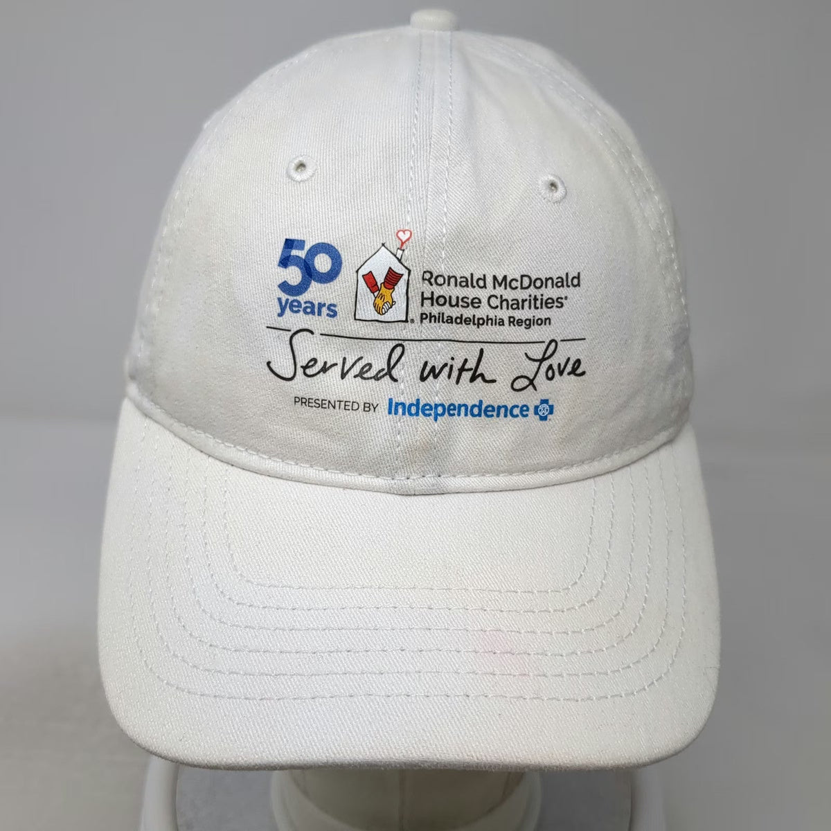 Unbranded Baseball Cap White One Size RMHC Philadelphia 50th Anniversary Hat