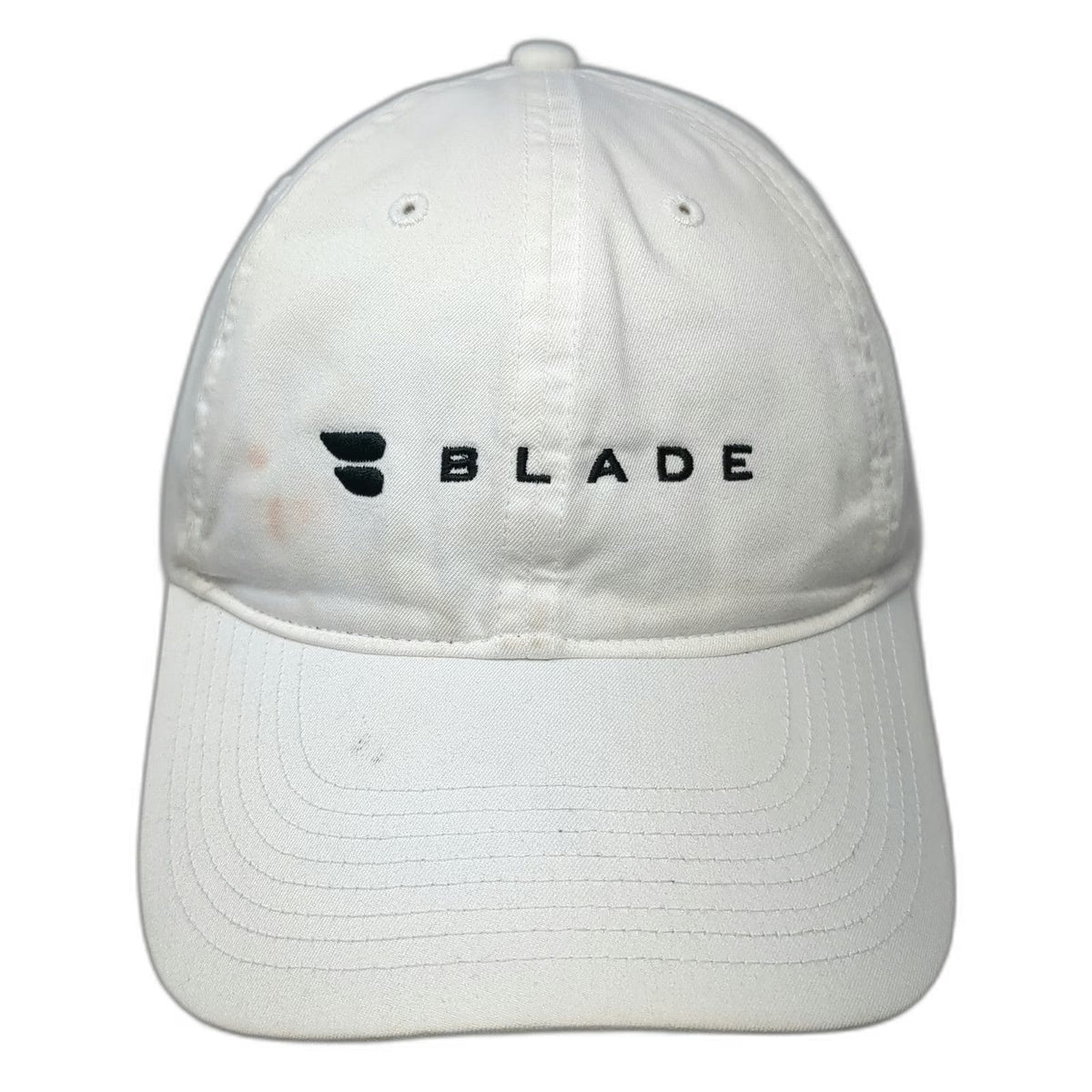 Nike Baseball Cap White One Size Blade Logo Golf Hat Brown Underbrim Slideback