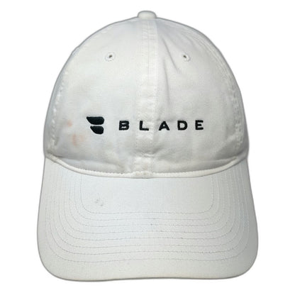 Nike Baseball Cap White One Size Blade Logo Golf Hat Brown Underbrim Slideback