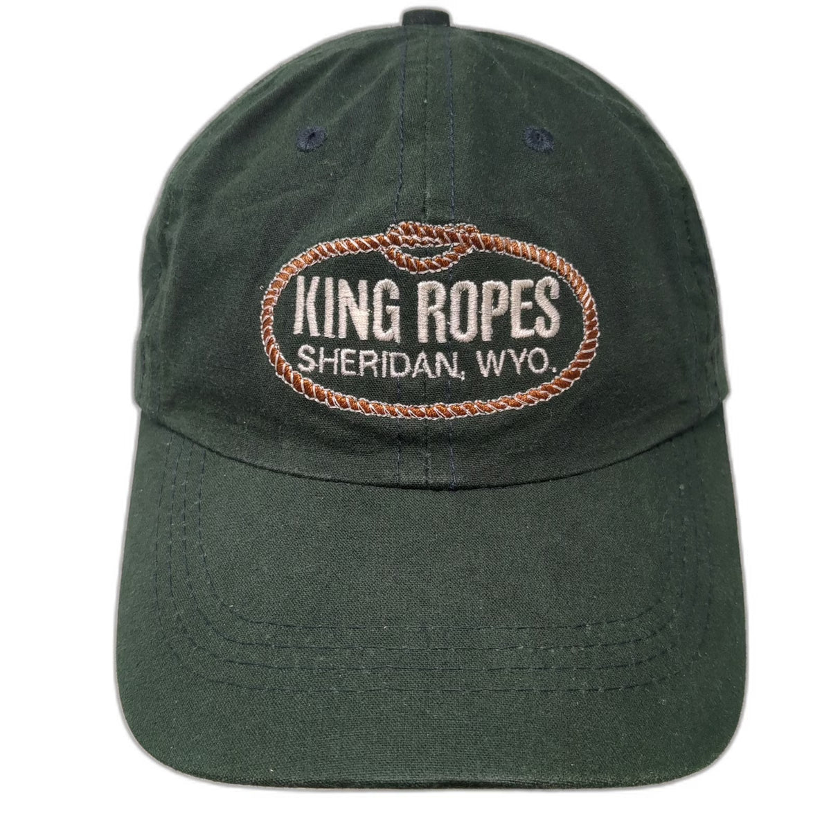 Imperial King Ropes Sheridan Wyo Baseball Cap Green One Size Made in USA Hat