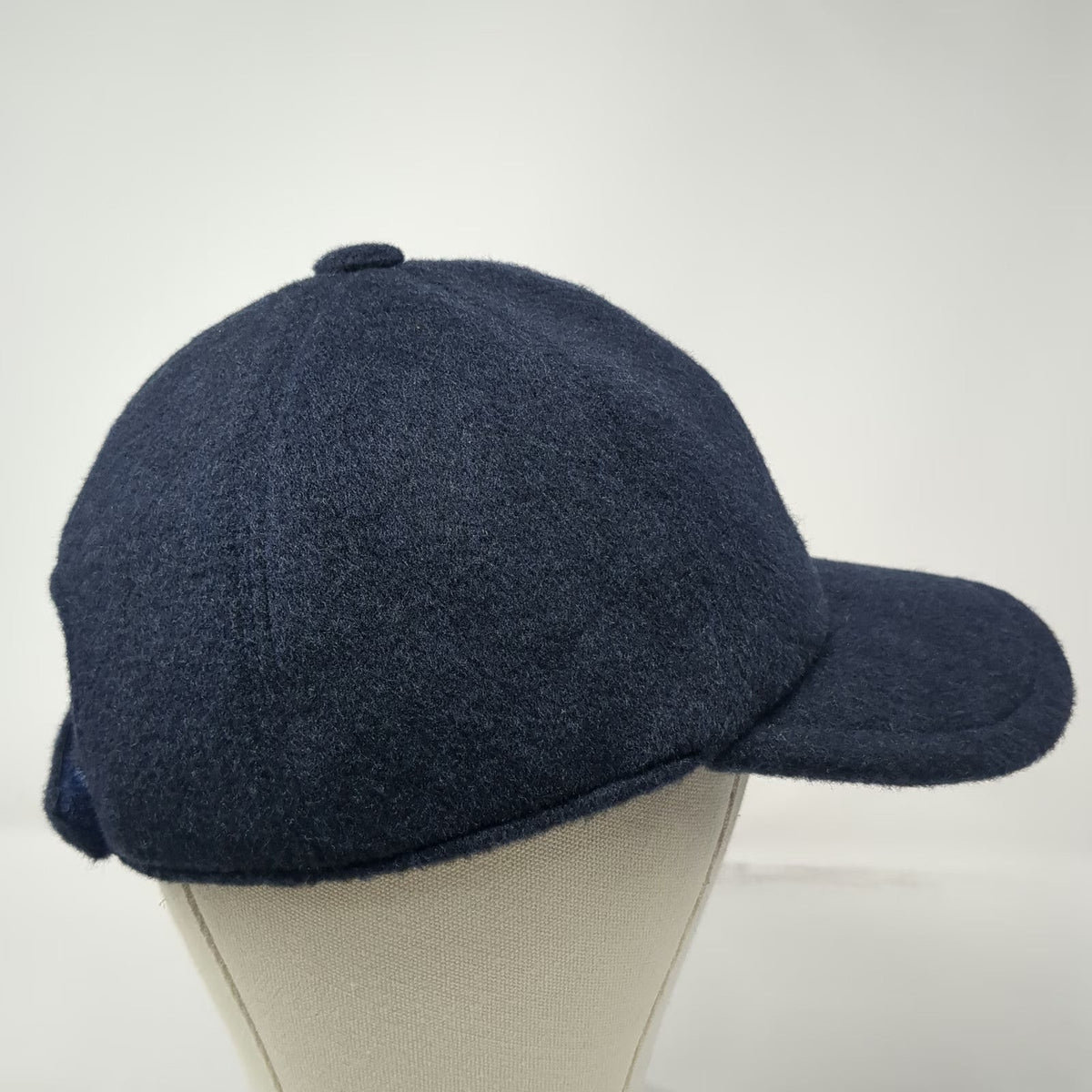 Falconeri Baseball Cap Blue One Size Cashmere Strapback Made In Italy Logo Hat