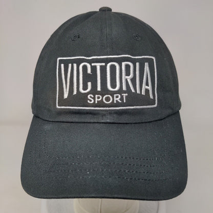 Victoria Sport Slideback Hat Black One Size Adjustable Embroidered 6 Panel