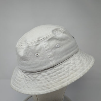OBEY Bucket Hat White One Size Lightweight Embroidered Camp Fishing Outdoor