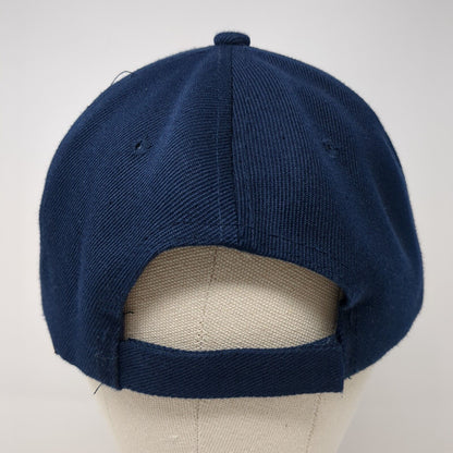 Navy Dad Strapback Hat Blue One Size Adjustable Embroidered Top Pro