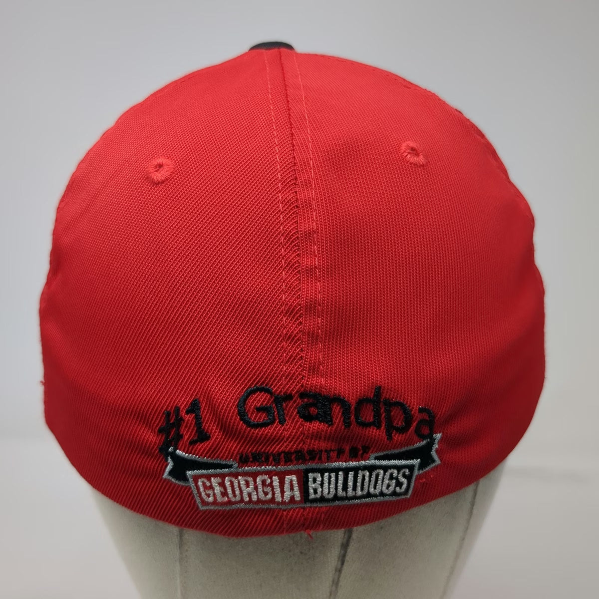 Reebok Georgia Bulldogs NCAA Hat Red Black White OSFM Grandpa Heisman Stretch