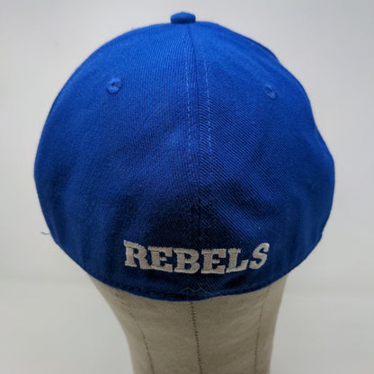 Adidas Superflex Men's Fitted Hat Blue Embroidered Rebels Logo