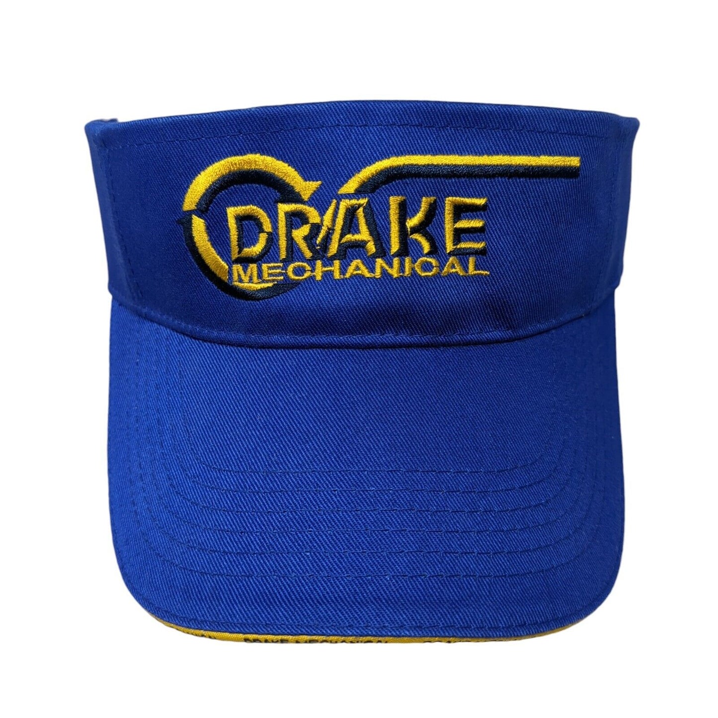 Drake Mechanical Strapback Sun Visor Hat Blue One Size Adjustable