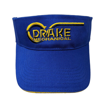 Drake Mechanical Strapback Sun Visor Hat Blue One Size Adjustable