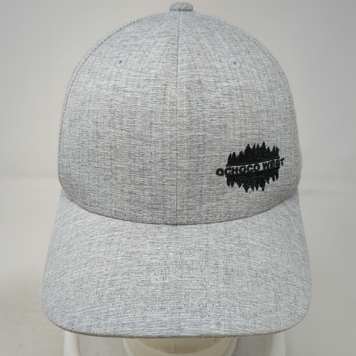 Flexfit Baseball Cap Gray XL Ochoco West Forest Treeline Hat Fitted Embroidered