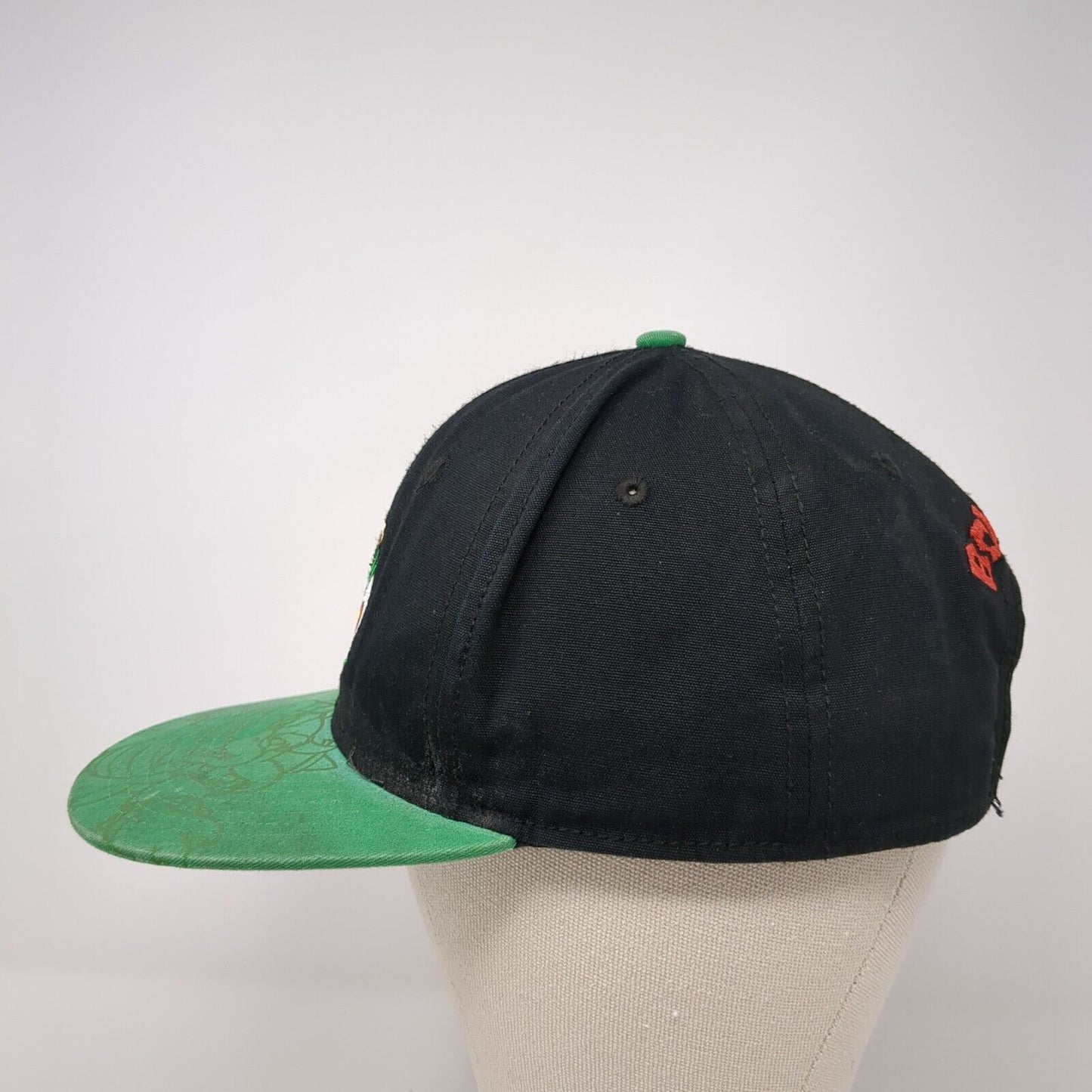 Bowser Snapback Hat Multi One Size Adjustable Colorblock Super Mario