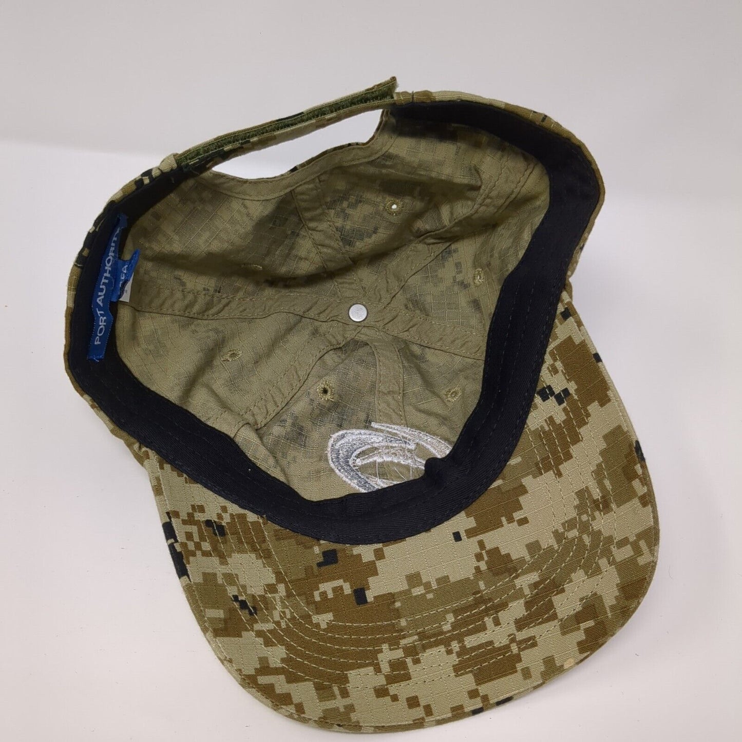 Port Authority Strapback Hat Digital Camo One Size Embroidered Logo