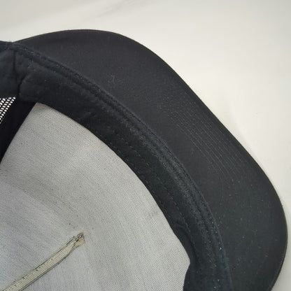 Sport-Tek Trucker Hat Black One Size Frontier Feathers Farm Patch Mesh Snapback
