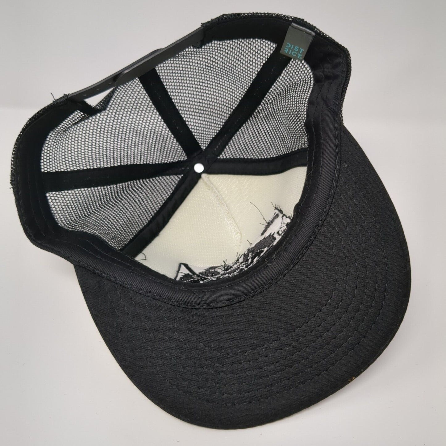 SHIFT Drive Well Idaho Snapback Trucker Hat Black One Size Mesh Back