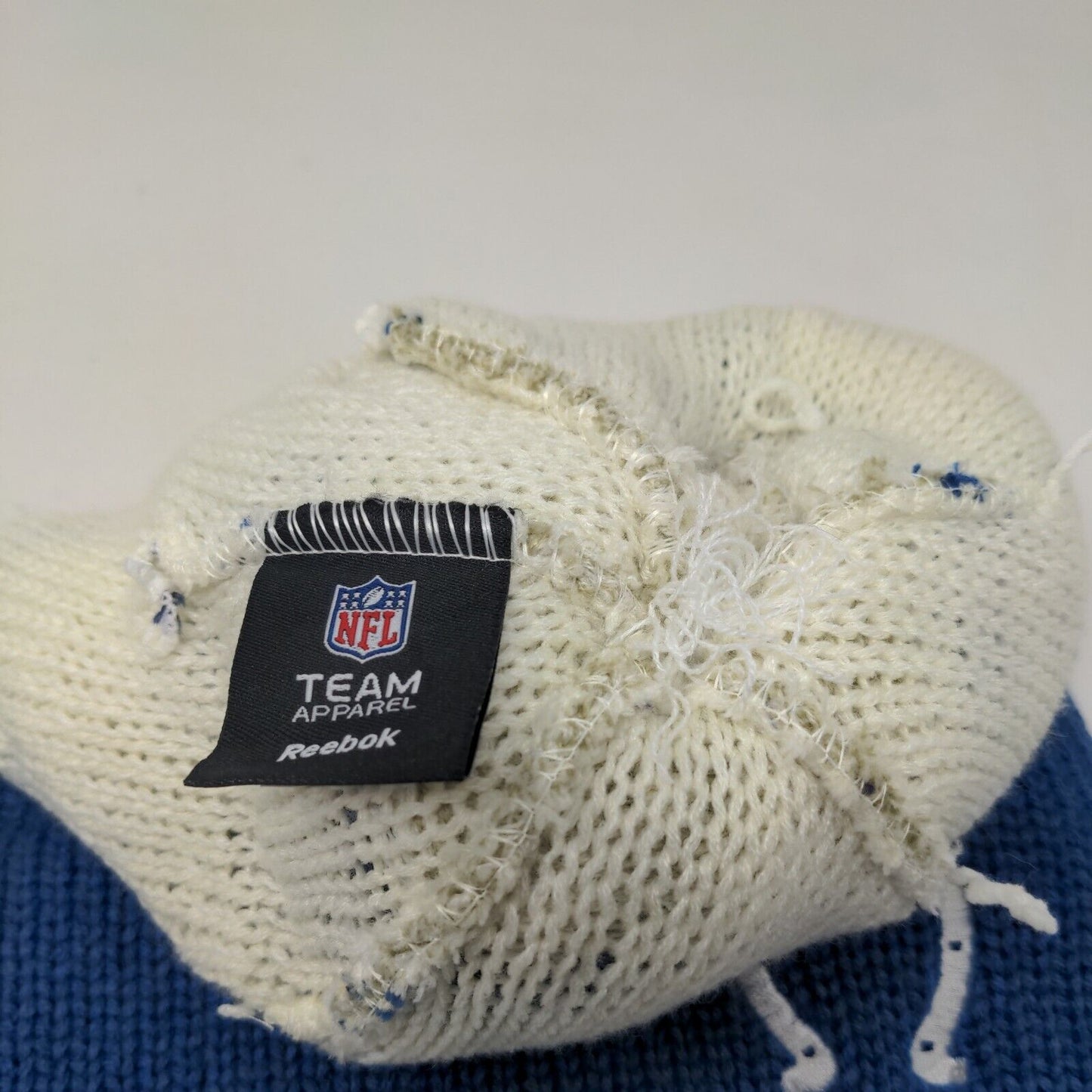 NFL Team Apparel Men's Knit Beanie Hat Indianapolis Colts Blue OSFA W/Tags