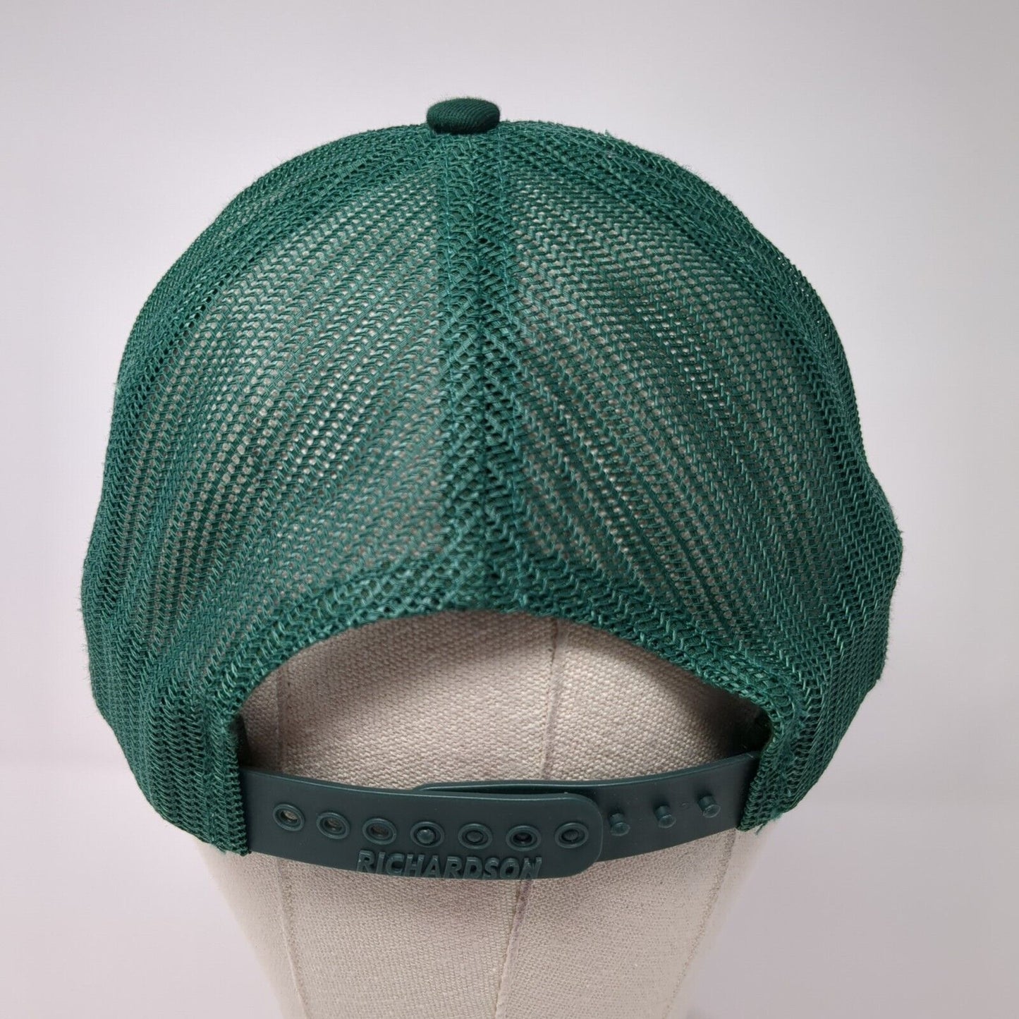 Home Idaho Snapback Trucker Hat Green One Size Adjustable Mesh Back Richardson