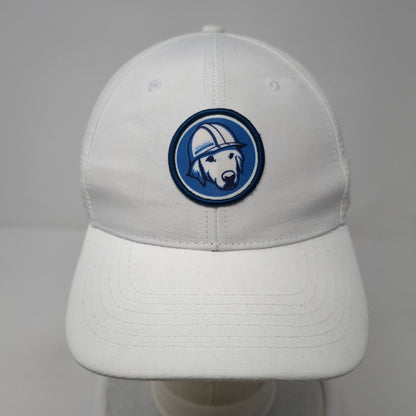 Princeton Construction D Hudson Strapback Hat White OS Adjustable Embroidered