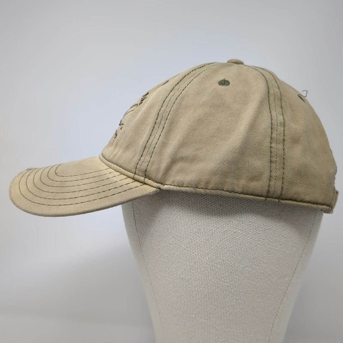 Otto Baseball Cap Beige One Size Slideback Gem State Fly Fishers Idaho Hat