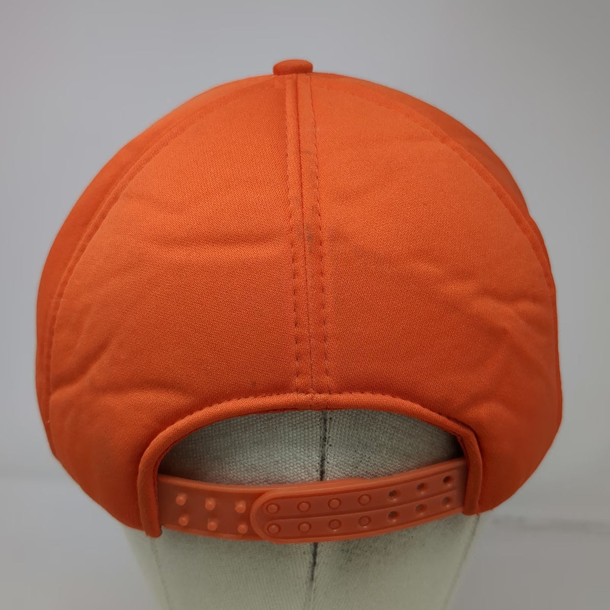 Mohr's 5 Panel Orange Hat Snapback Rope Detail Foam Front Structured Vintage