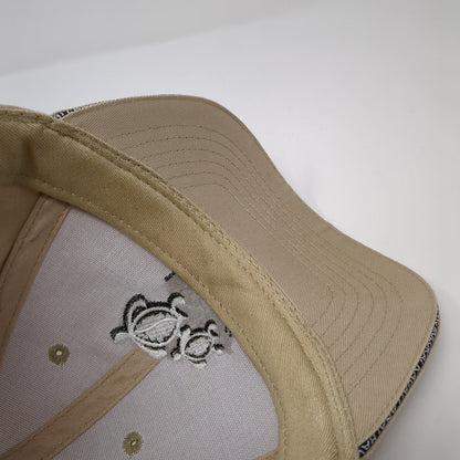 Hawaii Sea Turtles Strapback Hat Tan One Size Adjustable Solid 6 Panel