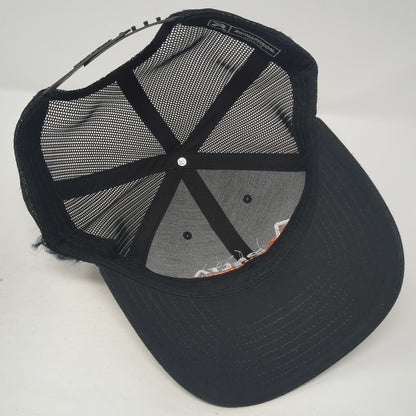 Delta Demo Group Snapback Trucker Hat Black One Size Mesh Back Adjustable