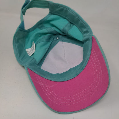 Gertex Girl's Strapback Hat Green Blue Size 4-6X Graphic Flamingo Logo