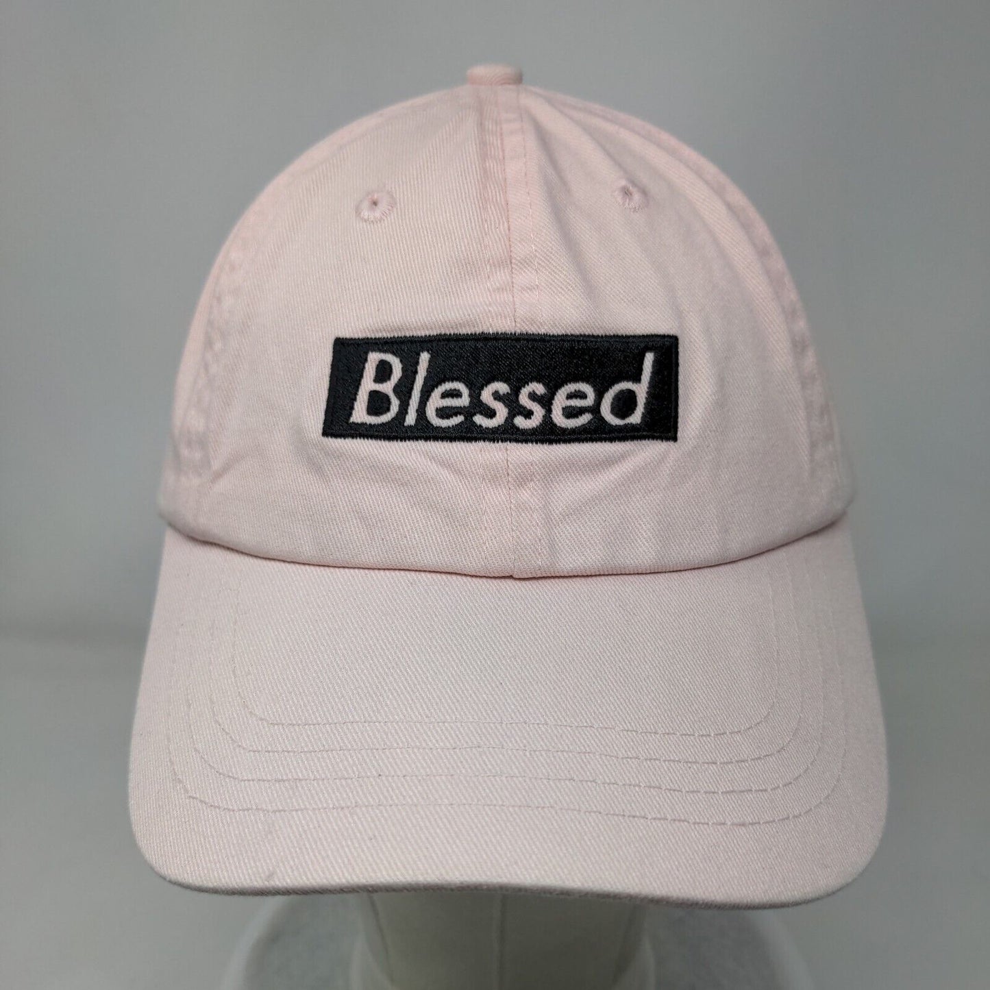 Blessed Slideback Hat Pink One Size Adjustable Embroidered Take That Bailey