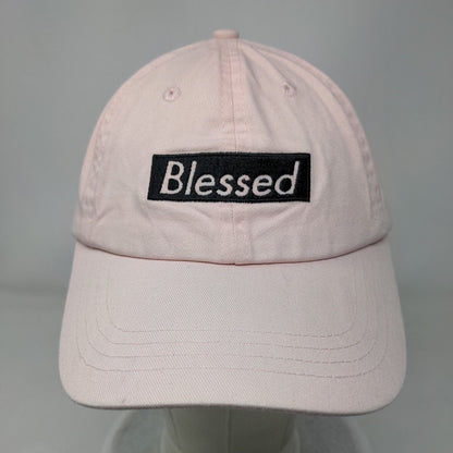 Blessed Slideback Hat Pink One Size Adjustable Embroidered Take That Bailey