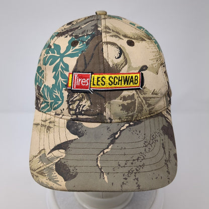 Tires Les Schwab Snapback Hat Camouflage One Size Adjustable Embroidered GO USA