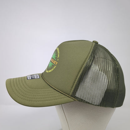 Del Maguey Not Just Mezcal Single Village Trucker Hat Green OS Mesh Back Otto