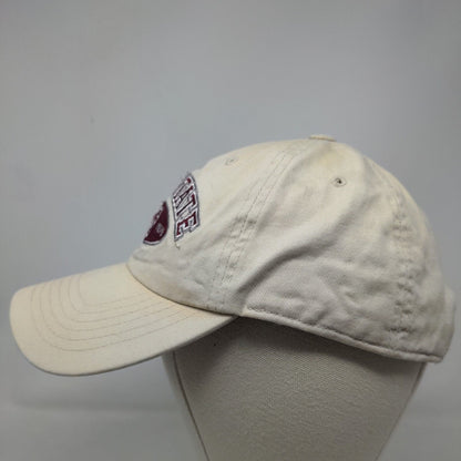 T.E.I Men's Strapback Hat Tan OSFA Embroidered Mississippi State Logo