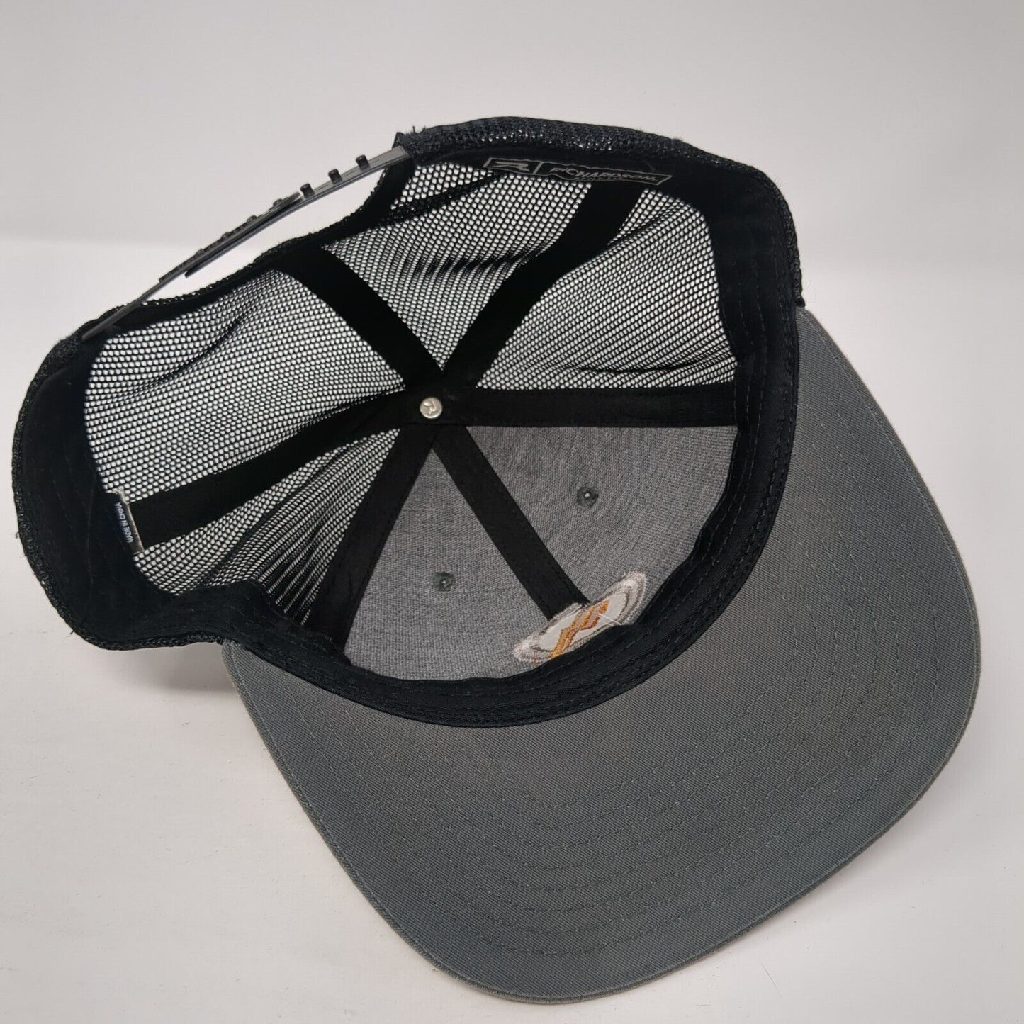 Quanta Snapback Trucker Hat Gray One Size Mesh Back Richardson 6 Panel