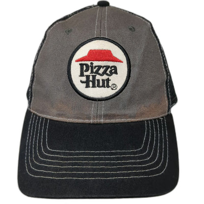 IQ Group Pizza Hut Black One Size Baseball Cap Hat Mesh Strapback Patch Stitch