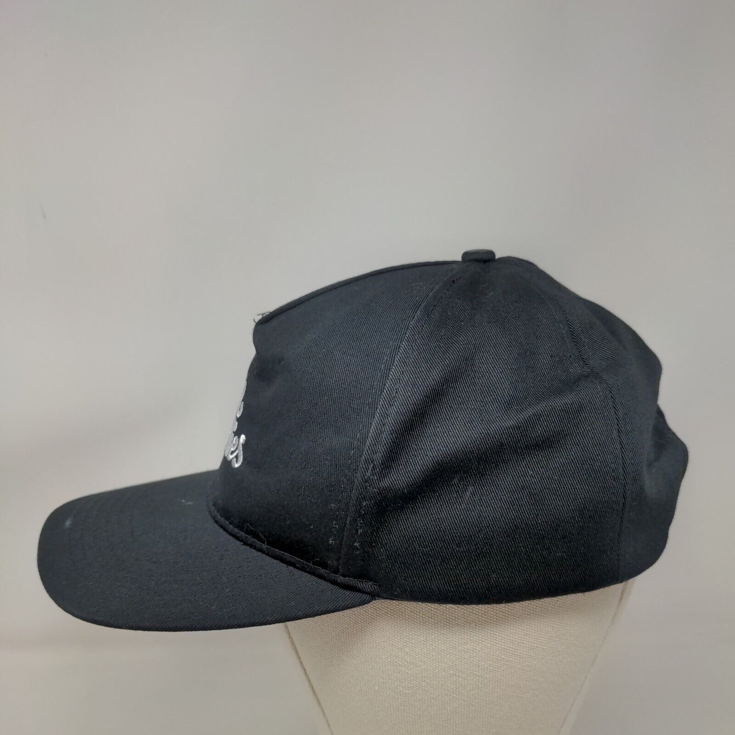 Me Undies Snapback Hat Black One Size Embroidered Solid Adjustable