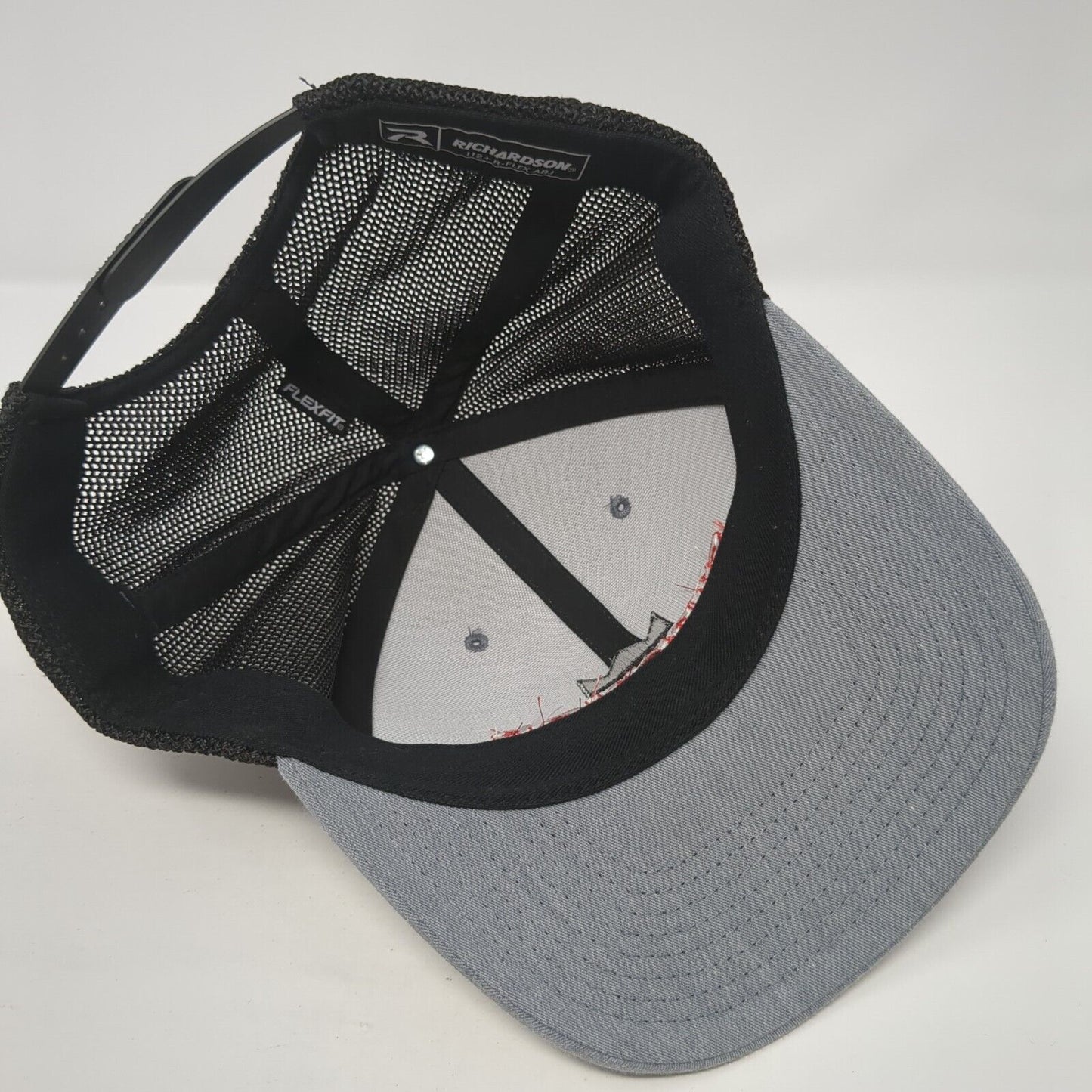 Superior Construction Snapback Trucker Hat Gray OS Adjustable Mesh Richardson