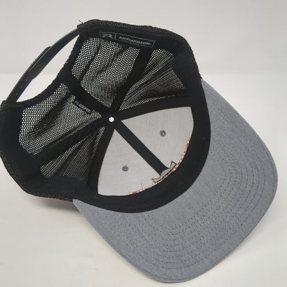 Superior Construction Snapback Trucker Hat Gray OS Adjustable Mesh Richardson