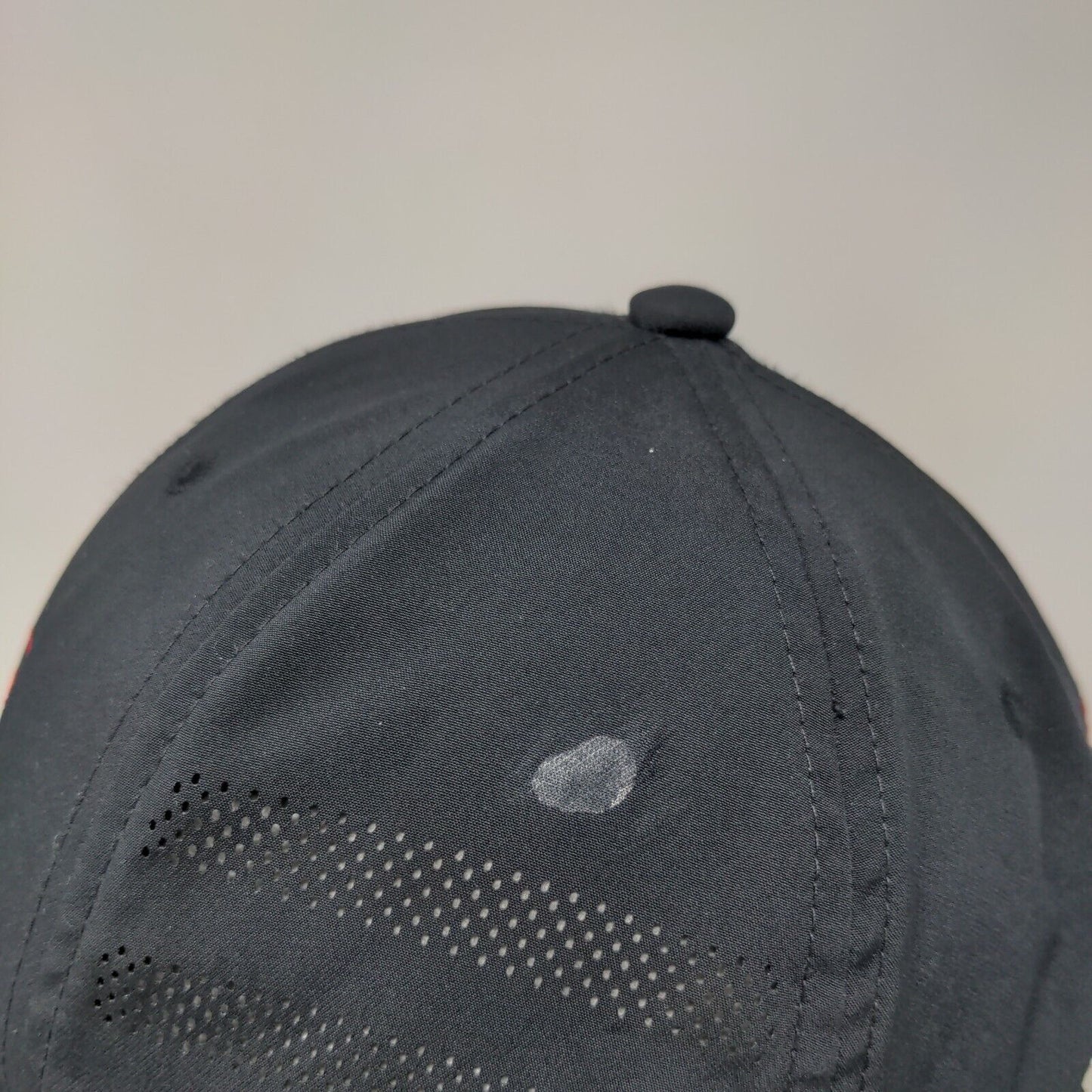 Adidas Snapback Hat Black OSFM Adjustable Embroidered Trefoil Breathable