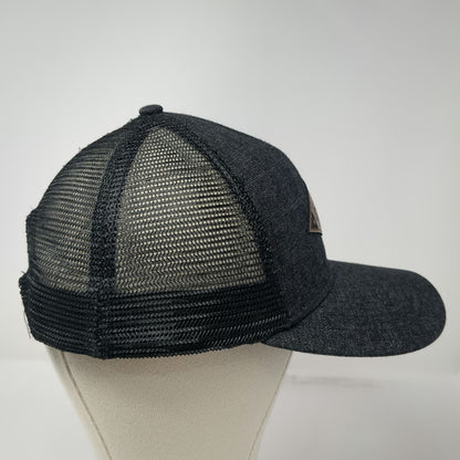 Kubota Trucker Hat Black One Size Mesh Back Snapback Gray Diamond Logo Patch